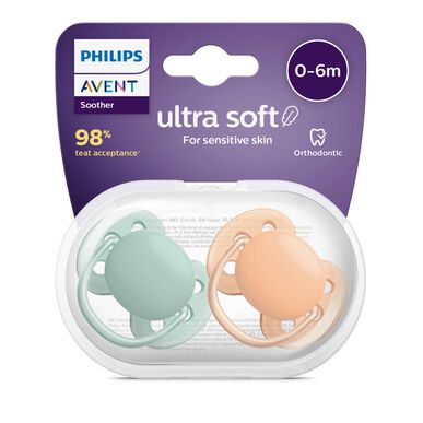 Philips Avent UltraSoft Neutral -tutit 0–6 kk, 2 kpl, 2 kpl