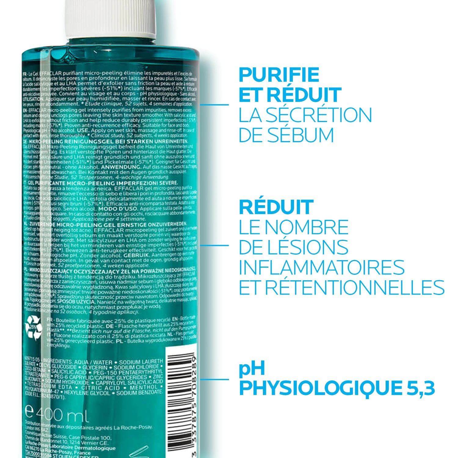 La Roche-Posay EFFACLAR GEL PURIFIANT MICROPEELING