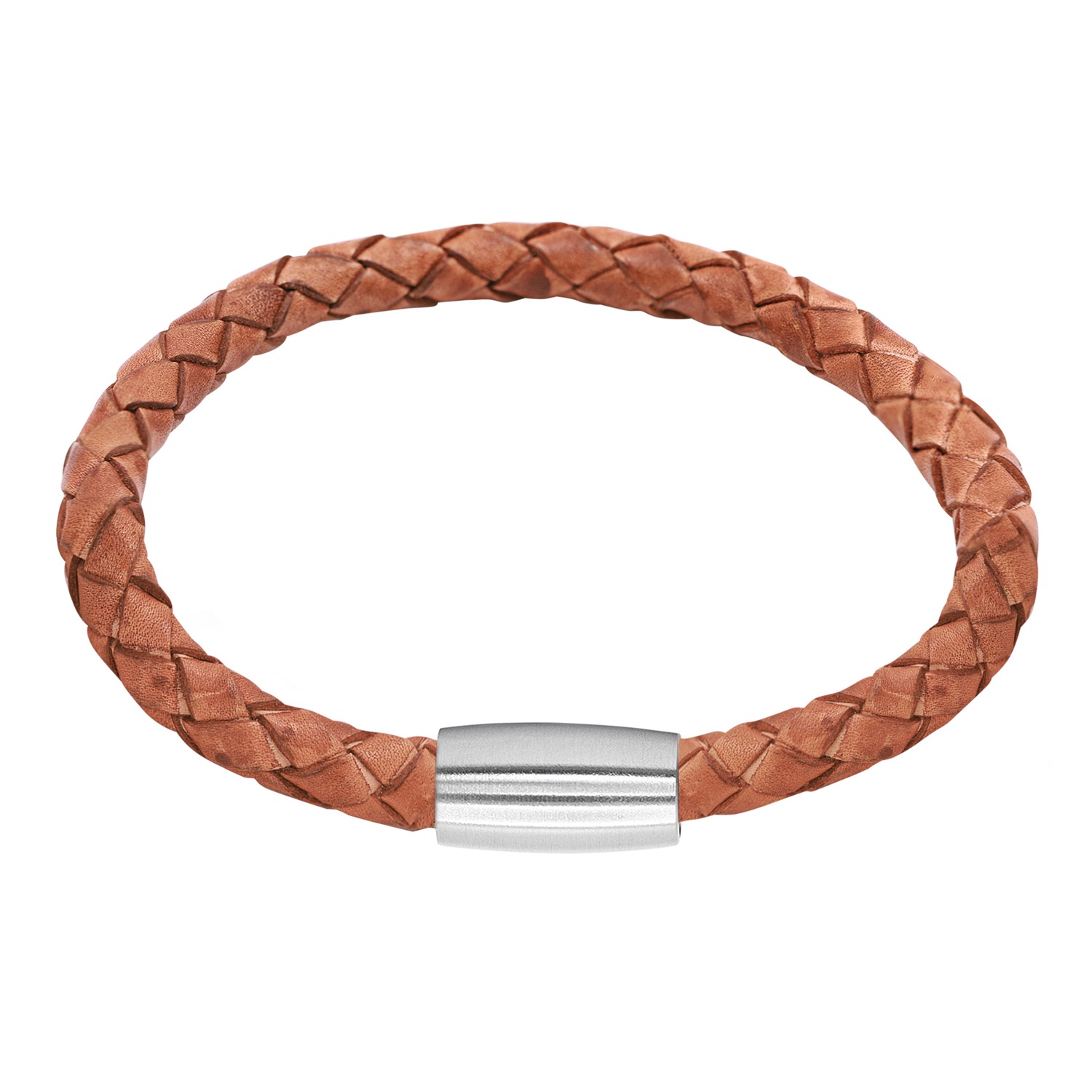 Heideman Bracelet en cuir Jaron cognac