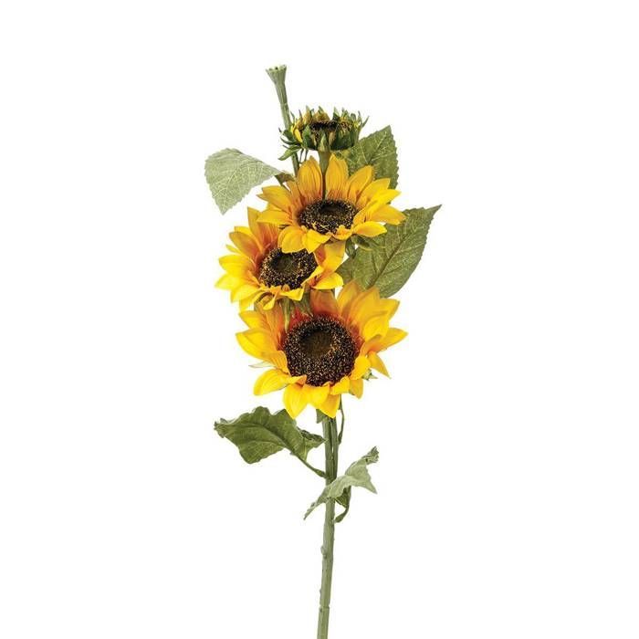 Tournesol artificiel jaune H80cm - Atmosphera Créateur d'intérieur