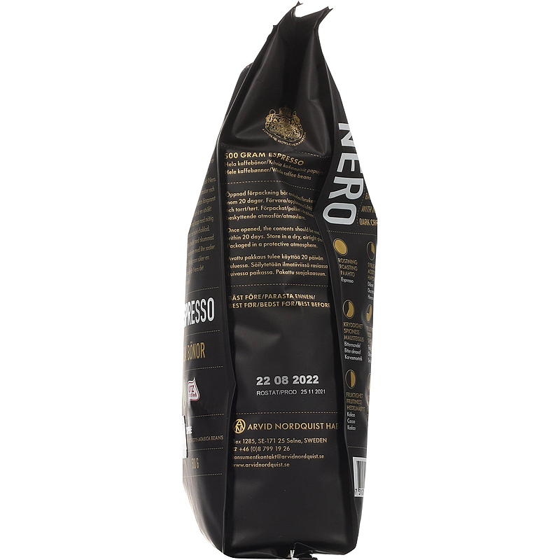 Arvid Nordquist Nero Espresso 500g, hela bönor