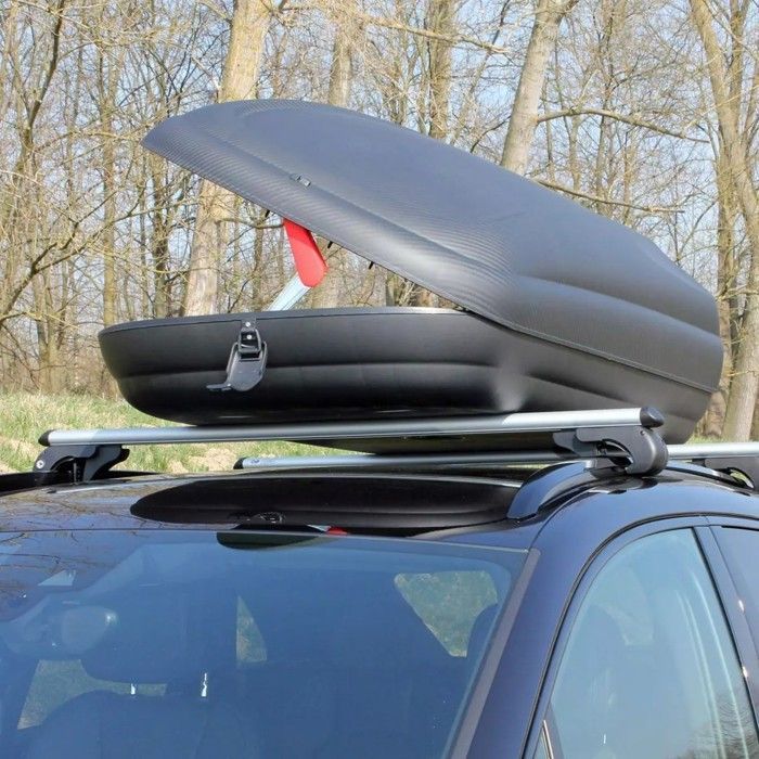 Box da tetto per auto universale da 320 litri - Antifurto - Impermeabile - Portapacchi per auto in plastica