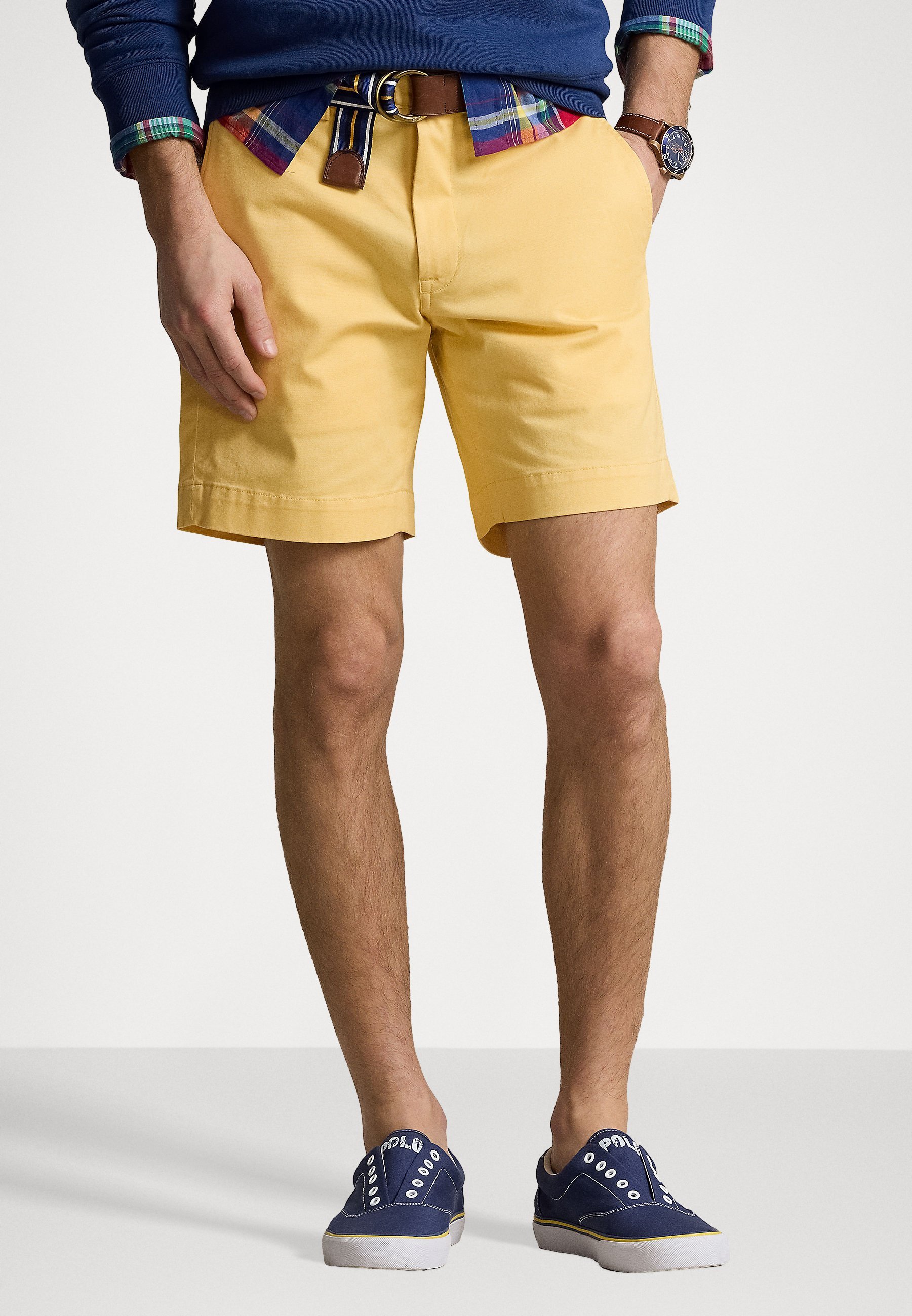 Polo Ralph Lauren 8-INČNE ELASTIČNE KRATKE HLAČE RAVNOG KRITA CHINO - Kratke hlače - kukuruzno žute