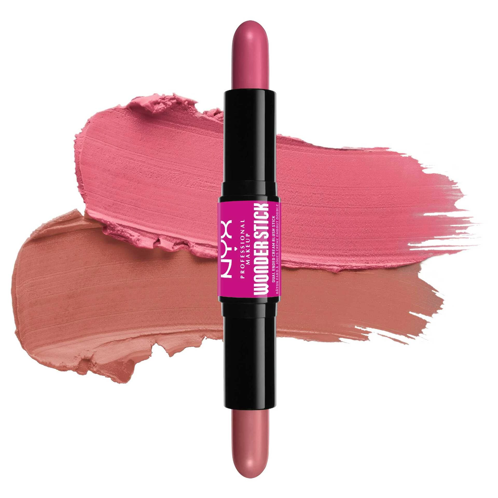 Fard de obraz cremos Wonder Stick cu două capete, Light Peach N Baby Pink - NYX Professional Makeup