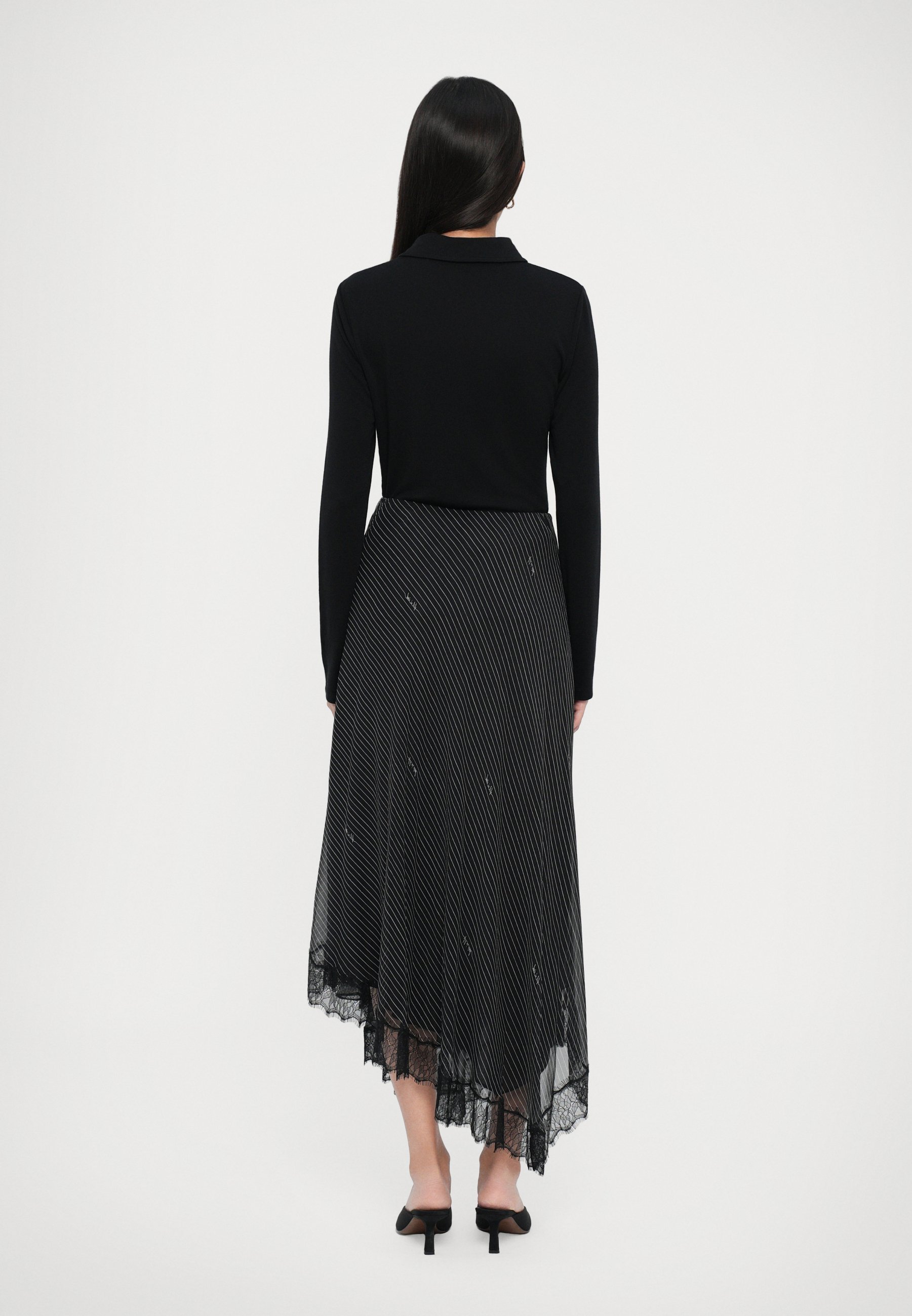 Diane von Furstenberg SYLVIE ROK - Maxi rok - zwart