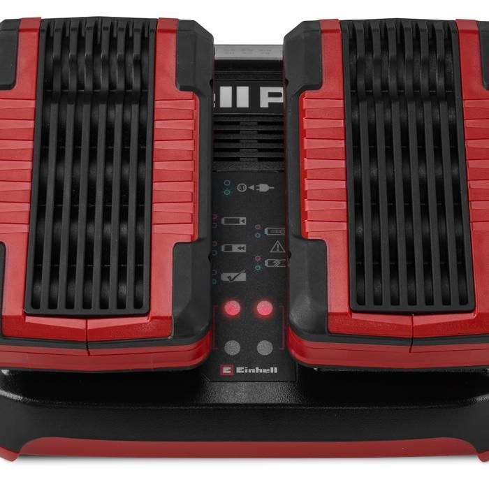 Einhell Dual Power X-Twincharger 4A PXC Charger (18V, Simultaneous Charging of 2 18V Batteries)