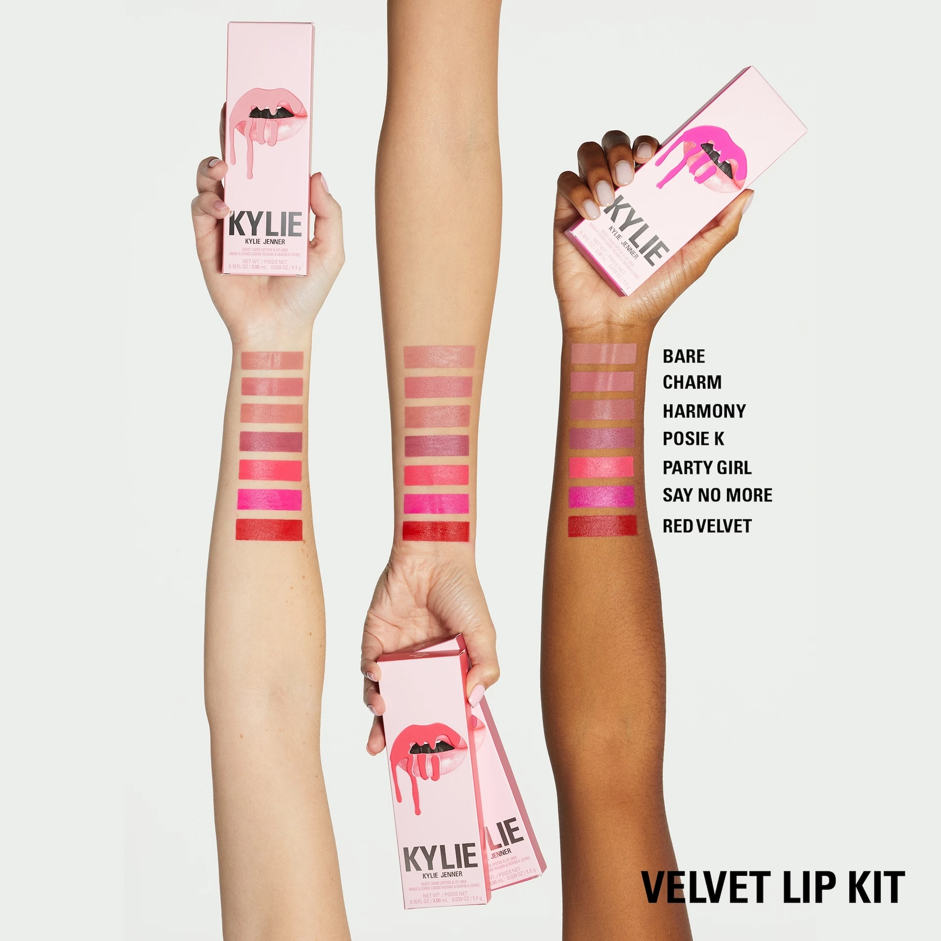 Kit de buze Velvet 405 Red Velvet - Kylie By Kylie Jenner