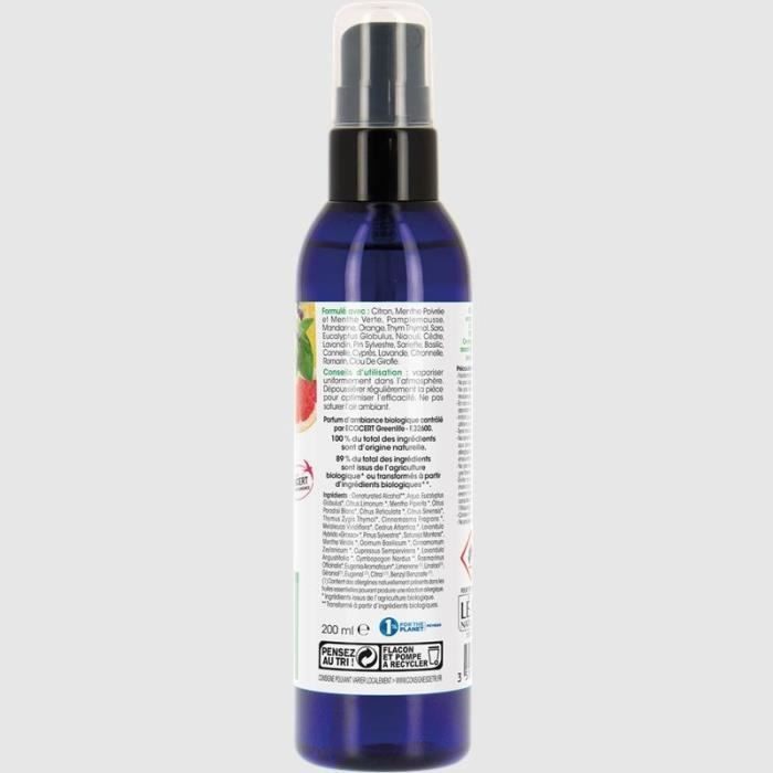 So'Bio Étic Arôma Spray Habitat Purifiant Assainissant aux 21 Huiles Essentielles Bio 200ml