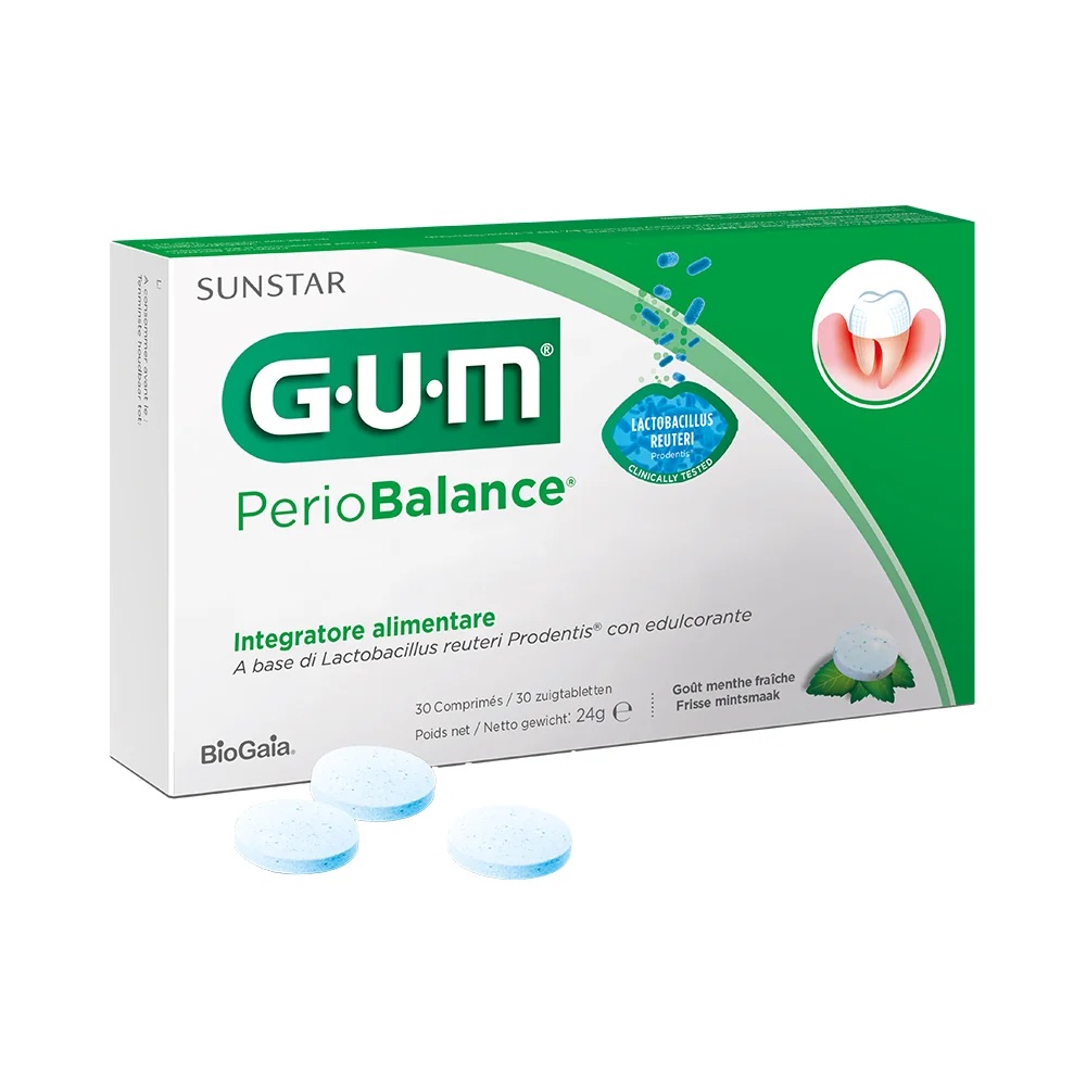 Probiotisches Nahrungsergänzungsmittel GUM Gum PerioBalance 30 Tabletten