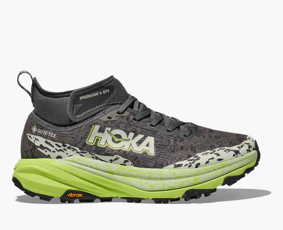 HOKA Speedgoat 6 middels GORE-TEX Outer Orbit / Lettuce