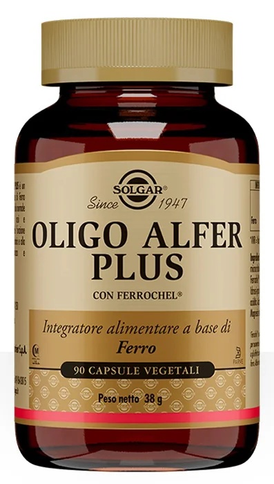 SOLGAR Oligo Alfer Plus 90 plantaardige capsules tegen vermoeidheid en uitputting.