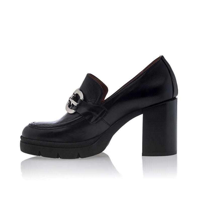 Mocasines/zapatos náuticos negros para mujer