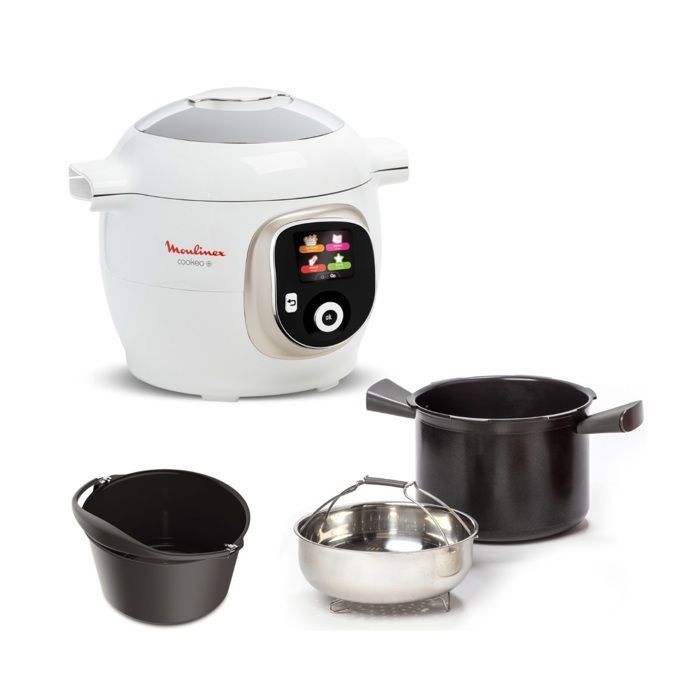 MOULINEX Cookeo+ Multicooker Bianco e Stampo 180 Ricette YY5412FB