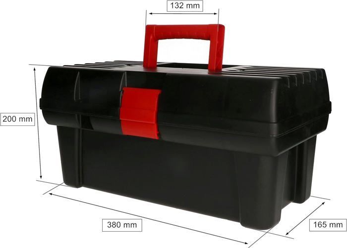 Caixa de ferramentas de 40 cm com compartimento removível - KOTARBAU®