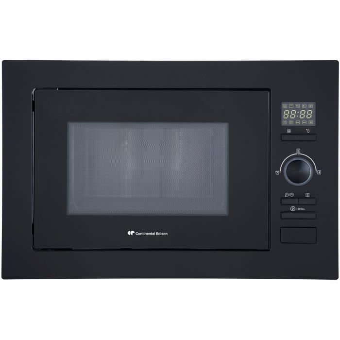 CONTINENTAL EDISON CEMO25GEB2 Built-in Microwave Grill, Black, W59.5 x H38.8 x D40 cm, 25L