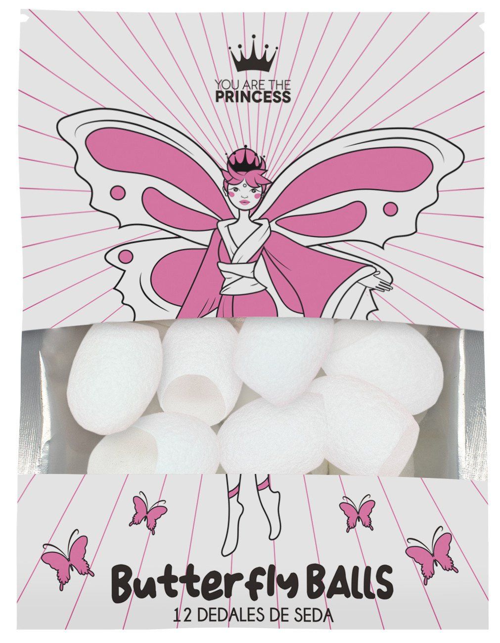 Svileni naprstci Butterfly Balls Piling za lice
