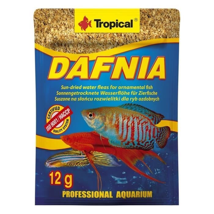 Natural food for fish and dafnia - Tropical - Sun-dried - 12 g
