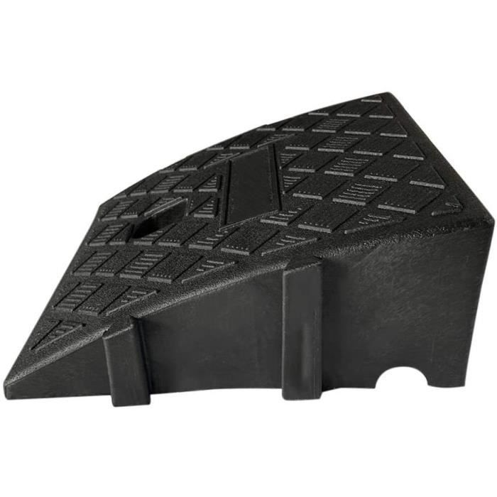 Rampa de umbral portátil para bordillo, rampa de acceso resistente, para scooter, silla de ruedas, motocicleta, automóvil, color negro A