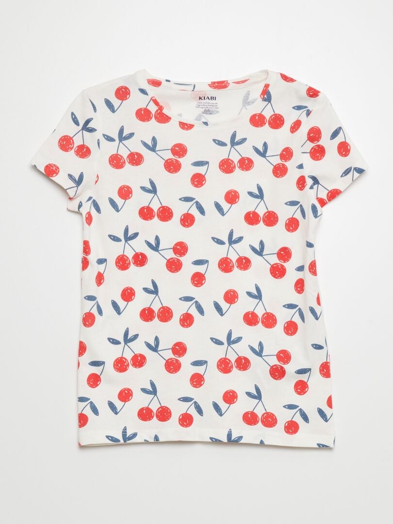 Set van 3 bedrukte T-shirts - BEIGE