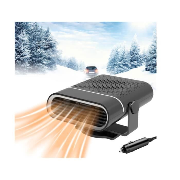 Calefactor para coche 2 en 1, 150 W, 12 V, calentador de aire para cigarrillos, desempañador de parabrisas.