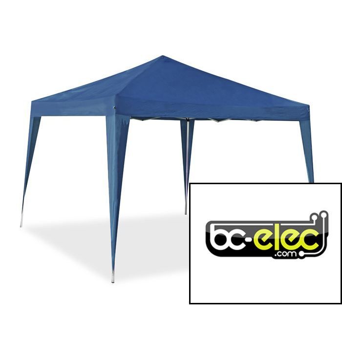 Gazebo - Non specificato - 3x3 m - Blu - Metallo - Pieghevole