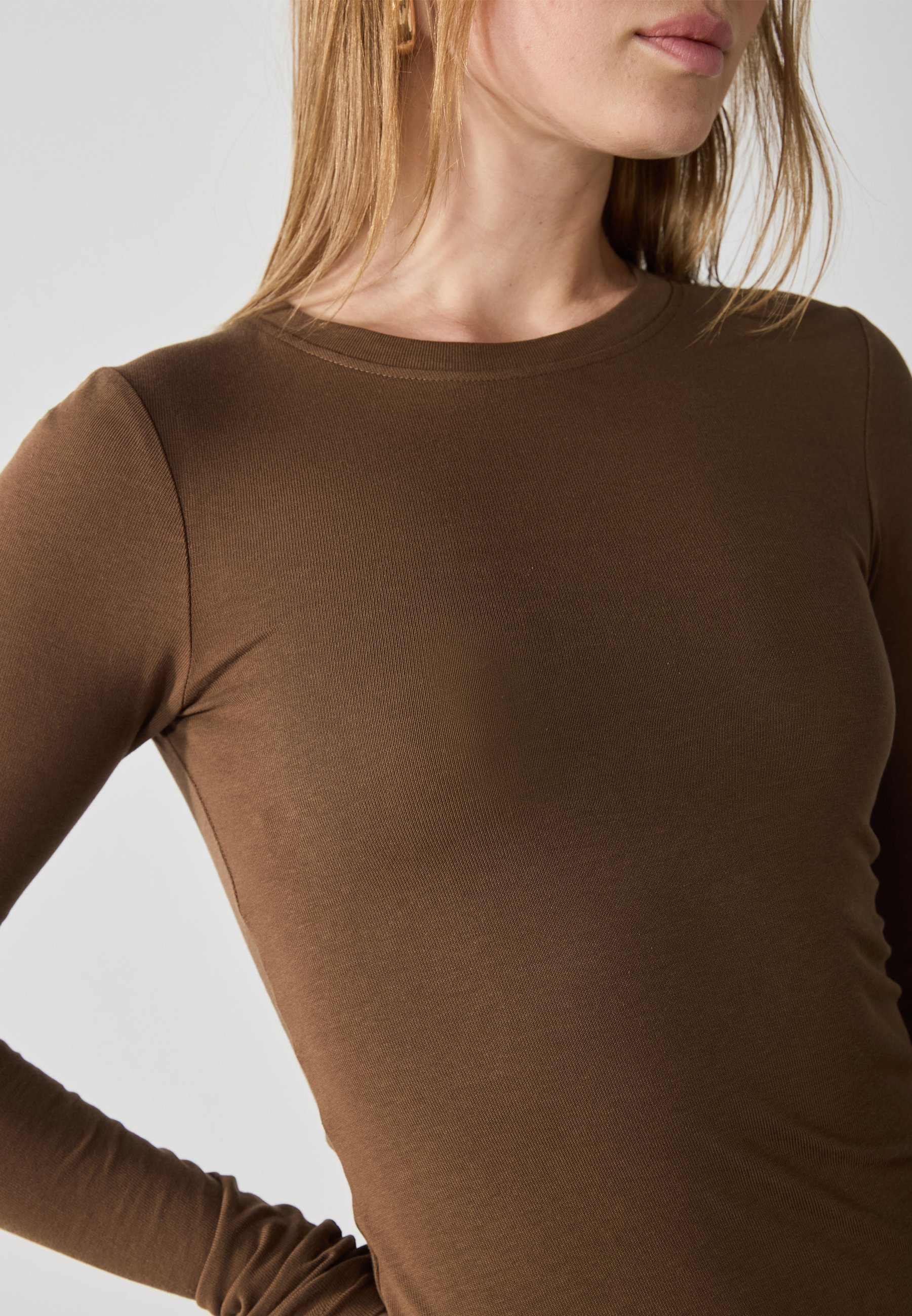 Anna Field Jersey jurk - bruin