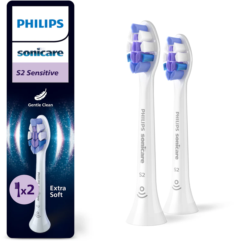 Vervangende opzetborstels voor Philips Sonicare Sensitive HX6052/87