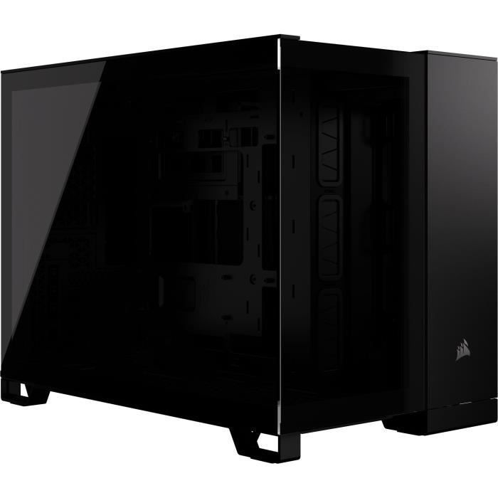 Case per PC - CORSAIR - 2500X Micro ATX Dual Chamber con vetro temperato - Nero