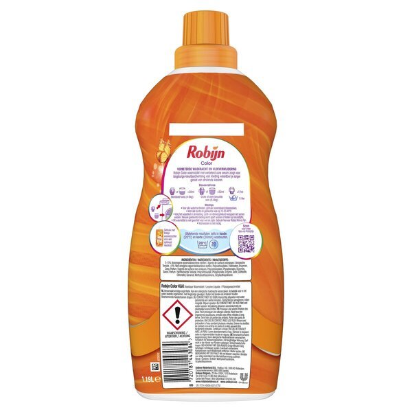 Robijn Classics Small & Powerful Color Original šķidrais veļas mazgāšanas līdzeklis<br>2 x 1190 ml, 78 mazgāšanas reizes