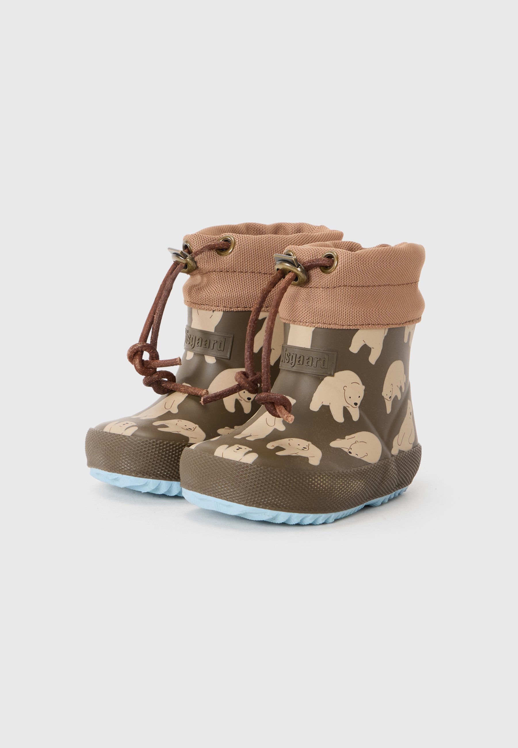 Bottes en caoutchouc unisexes Bisgaard - marron/beige