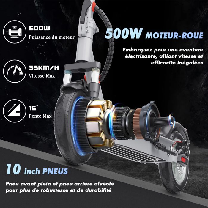 iENYRID M1- Trottinette électrique Pliable - Roues 10