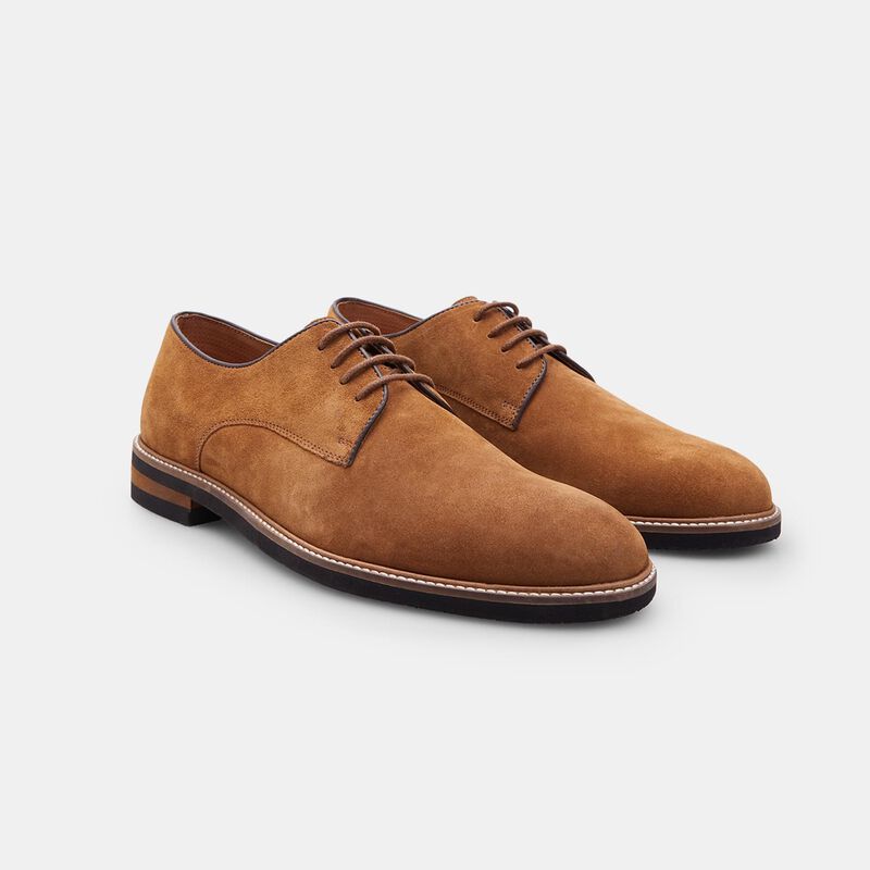 BATA Męskie zamszowe buty sznurowane