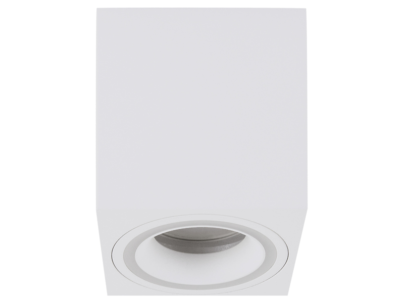 Lampa natynkowa Indi aluminiowa biała