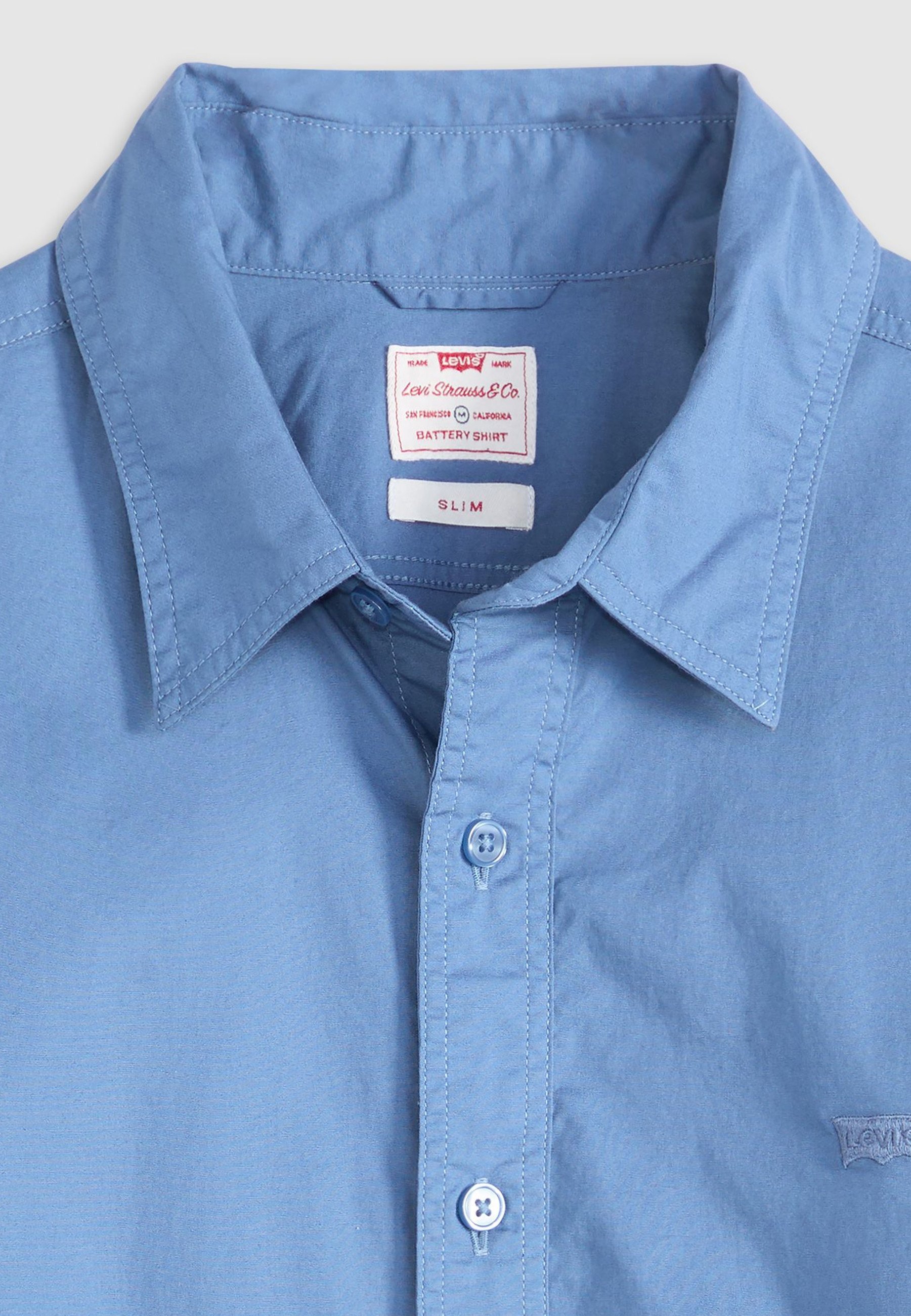 Levi's® BATTERY SLIM - Shirt - zonsondergangblauw