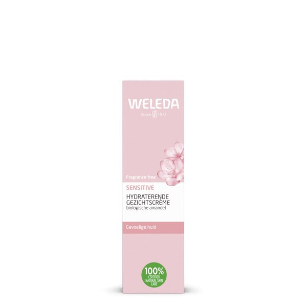 Crema viso lenitiva all'olio di mandorla Weleda<br>30 ml, per pelli sensibili e secche