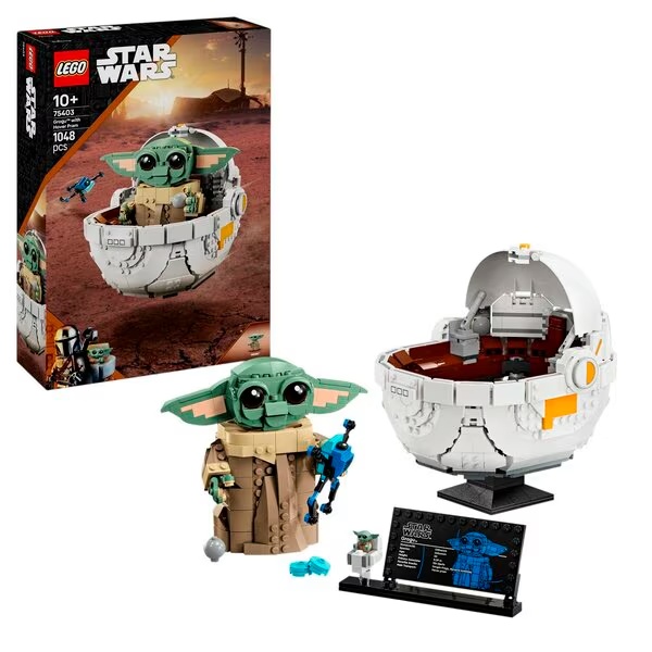 LEGO Star Wars 75403 Grogu ar lidojošiem ratiņiem<br>