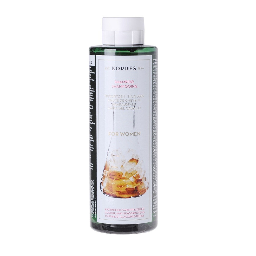 KORRES Šampon za kosu sa cistinom i glikoproteinima protiv opadanja kose za žene – 250 ml