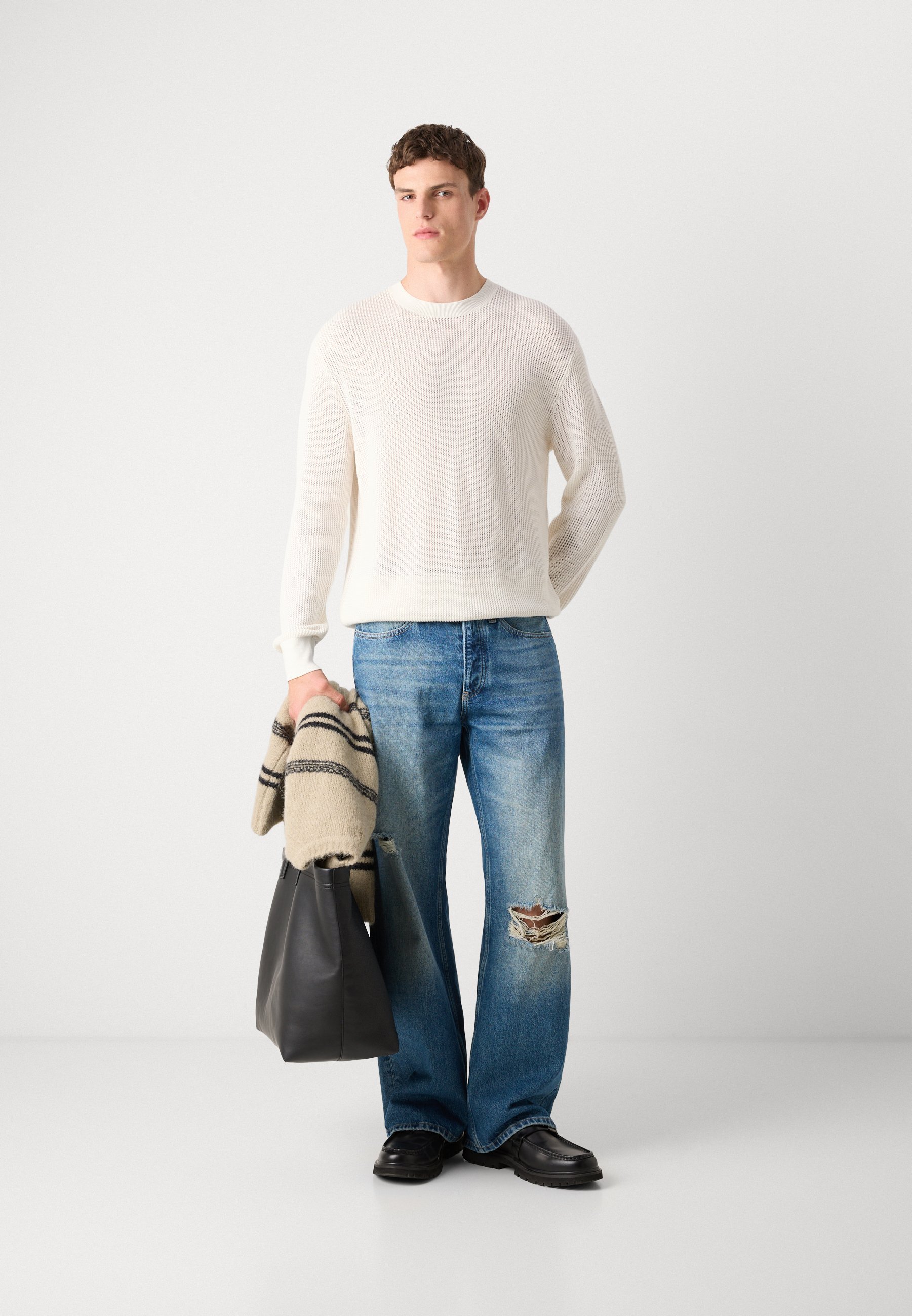 Calvin Klein Jeans CREW - Genser - tofu
