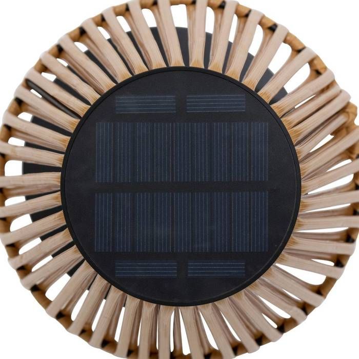 Kessy beige solar and USB outdoor floor lamp, 108cm high - Atmosphera Interior Designer