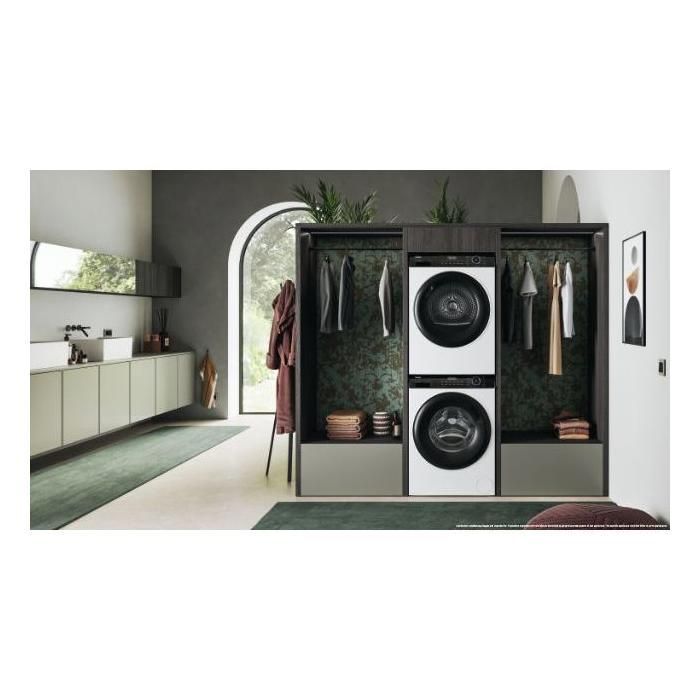 Sèche-linge - HAIER - HD90-A2939-FR - 9 kg - Pompe à chaleur - Blanc