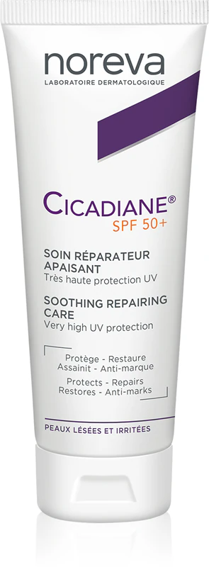 Noreva Cicadiane Verzachtende en Herstellende Zonnebrandcrème voor Lichaam en Gezicht