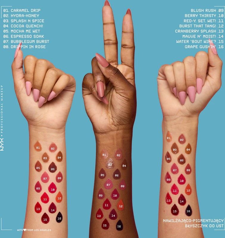 NYX Professional Makeup Lip IV ilgstoši mitrinošs lūpu spīdums
