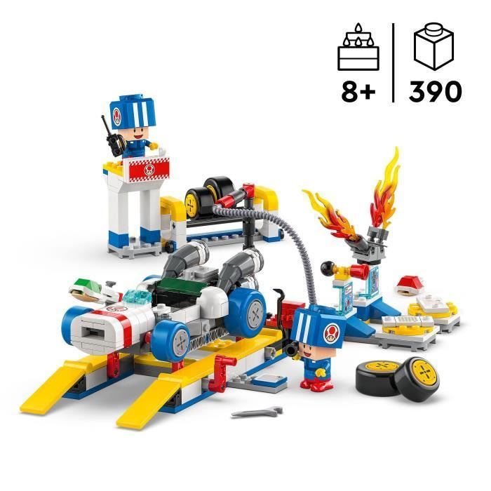 LEGO Super Mario 72035 Mario Kart – Toad's Garage - Customizable Nintendo Toy