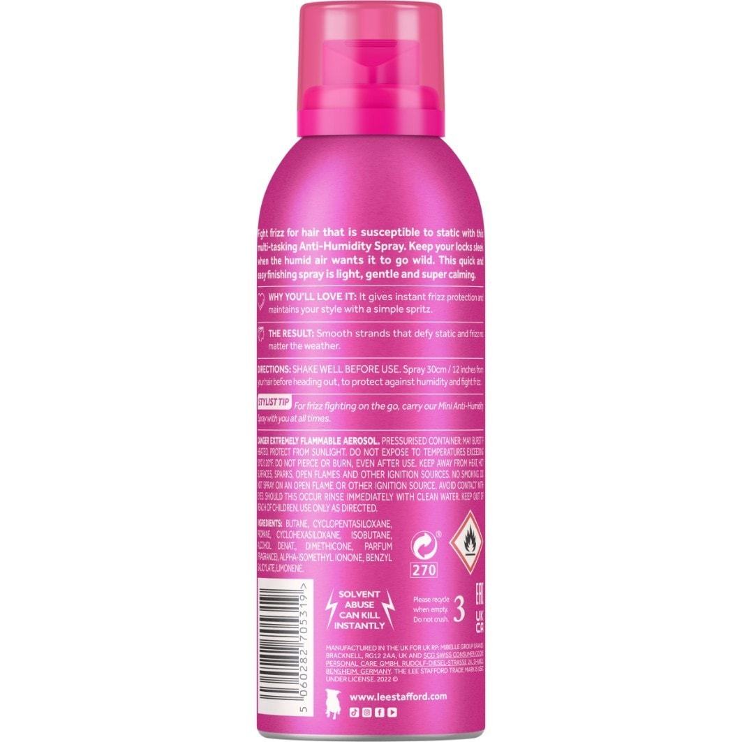 Razvlažilec zraka v laku za lase Lee Stafford – 200 ml