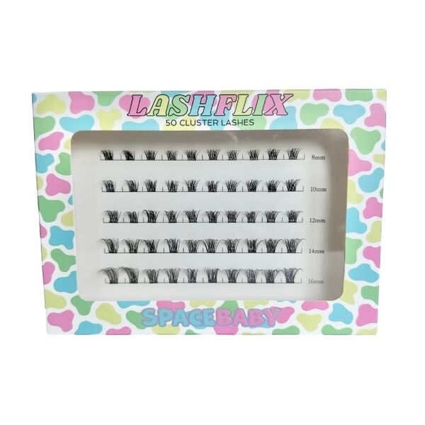 Space Baby Lashflix L05D - 50 de gene tip cluster