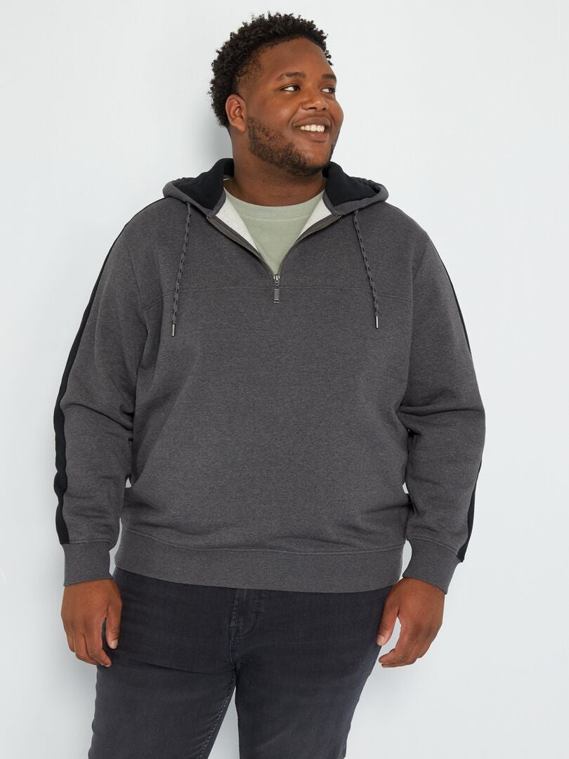 Fleece hoodie - GRIJS