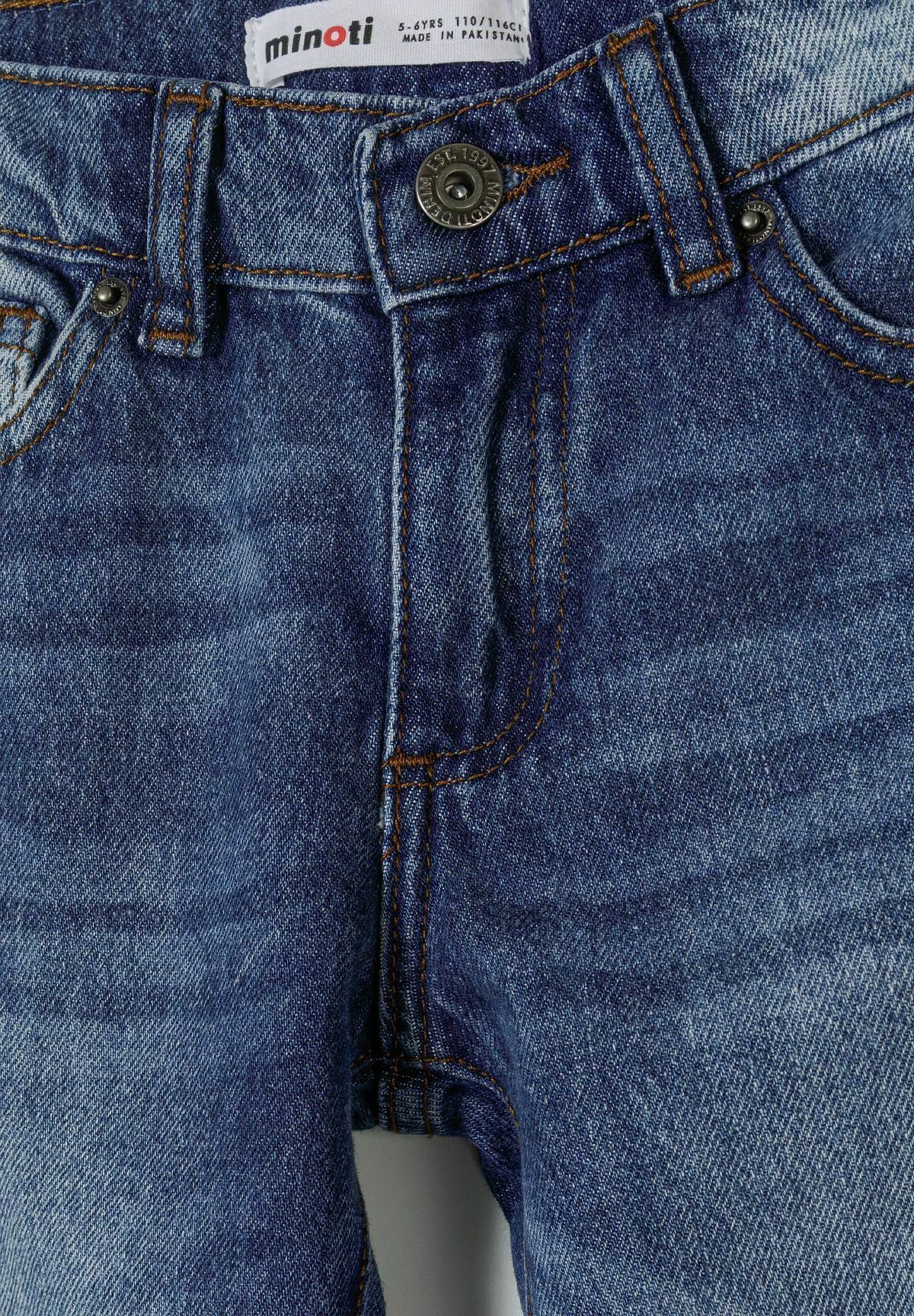 MINOTI BAGGY STRAIGHT LEG - Rechte jeans - donkerblauwe denim