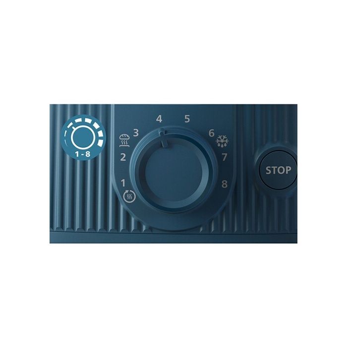 Grille-pain Philips HD2511/70 2 fentes XL 900W Bleu