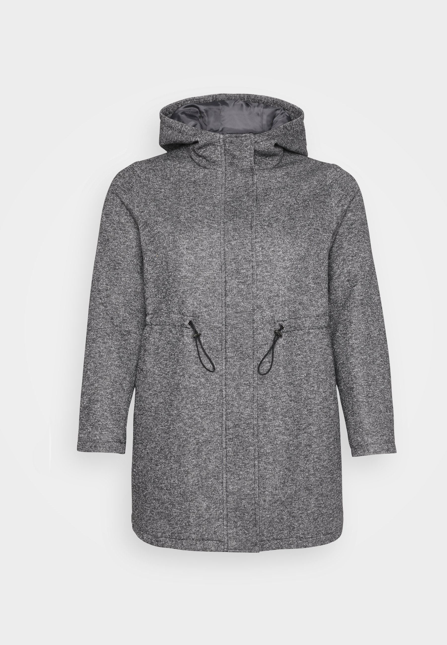 ONLY Carmakoma CARSEDONA LIFE LIGHT HOOD - Parka - tamsiai pilka melanžo spalvos