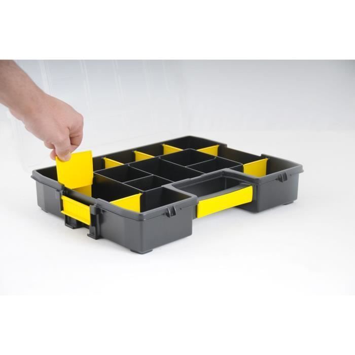 Organizador - STANLEY - 1-97-483 - con separadores extraíbles - 14 compartimentos - Sortmaster Junior